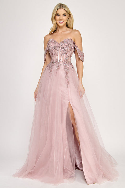 Formal Long Evening Prom Beaded Dress Lenovia 8399
