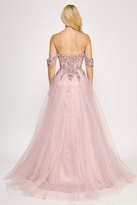 Formal Long Evening Prom Beaded Dress Lenovia 8399