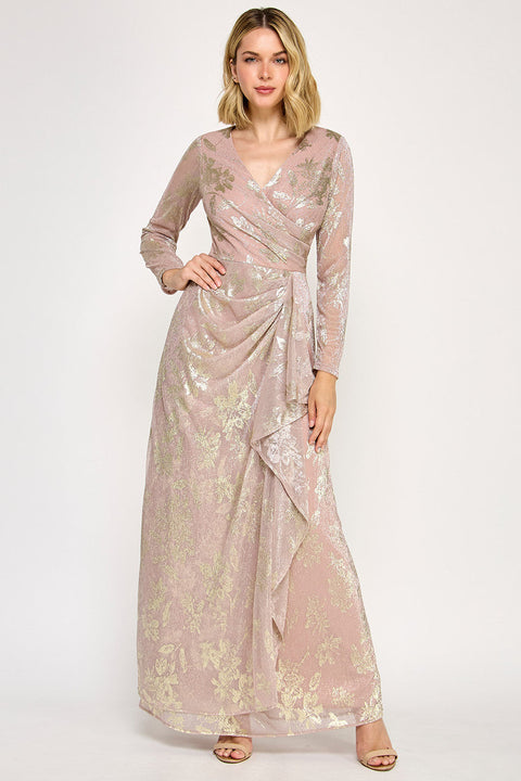 Mother of the Bride Long Sleeve Formal Dress Lenovia 5333