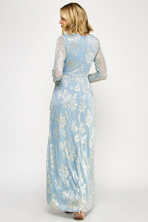 Mother of the Bride Long Sleeve Formal Dress Lenovia 5333