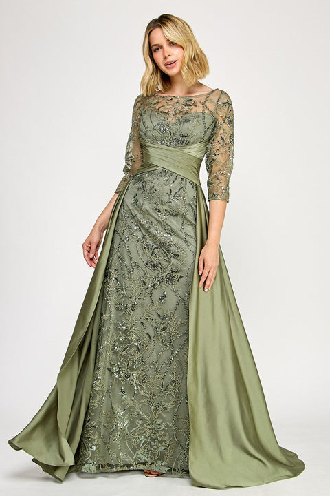 Long Mother of the Bride Formal Dress Lenovia 8355