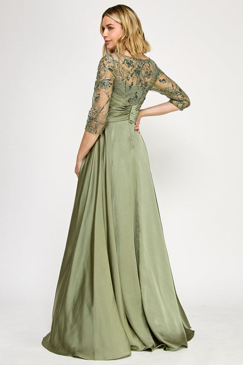 Long Mother of the Bride Formal Dress Lenovia 8355