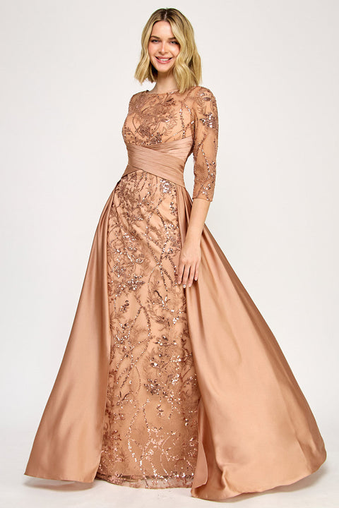 Long Mother of the Bride Formal Dress Lenovia 8355