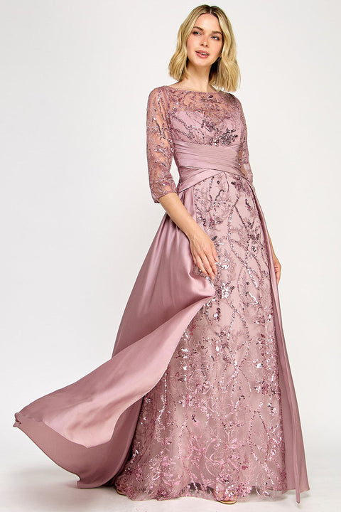 Long Mother of the Bride Formal Dress Lenovia 8355