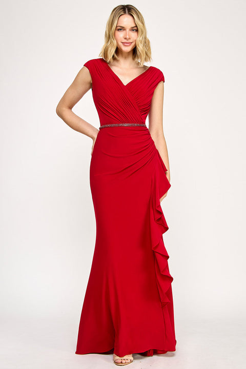 Fitted Long Evening Formal Dress Lenovia 8374