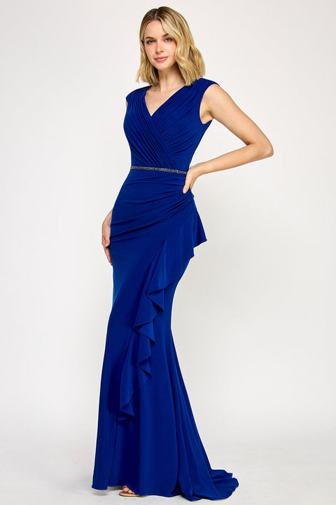 Fitted Long Evening Formal Dress Lenovia 8374