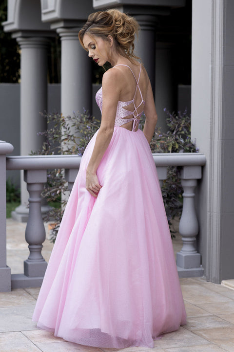Sweetheart Long Tulle Prom Dress by Lenovia 8503