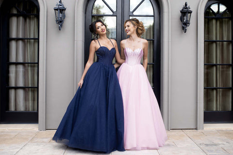 Sweetheart Long Tulle Prom Dress by Lenovia 8503