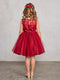 Girls Lace Rhinestone Sash Pageant Dress by Tip Top Kids