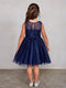 Girls Lace Rhinestone Sash Pageant Dress by Tip Top Kids