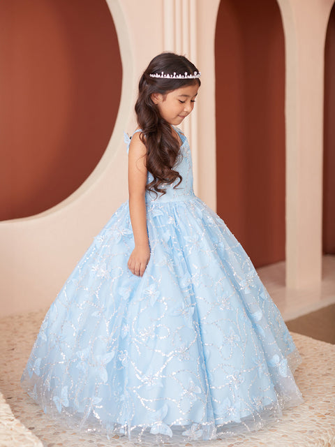 Princess Girls Lace Ball Gown Dress, Sizes 2-16 by Tip Top