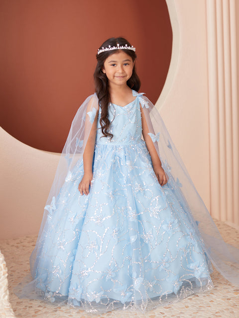 Princess Girls Lace Ball Gown Dress, Sizes 2-16 by Tip Top