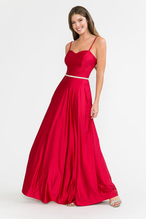 Long Formal A Line Prom Dress Lenovia 5260