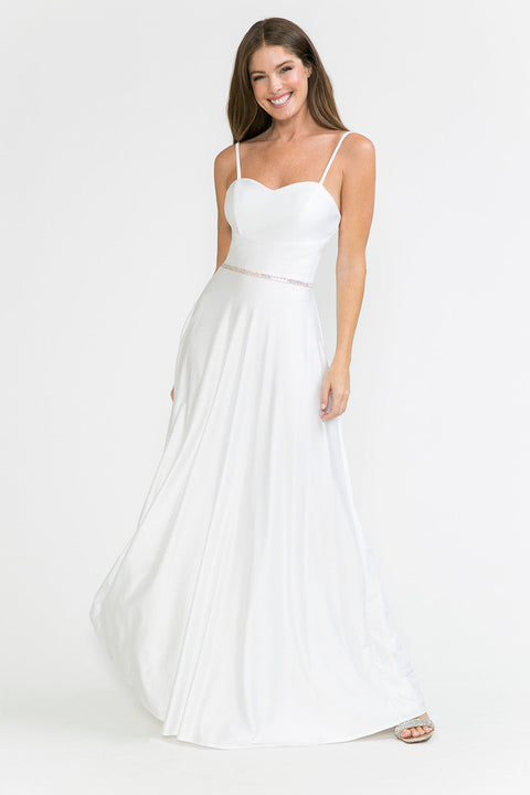 Long A Line Bridal Wedding Dress Lenovia 5260