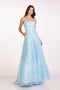 Abby Paris 90240 Sequin Print Sleeveless A-Line Gown