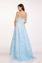 Abby Paris 90240 Sequin Print Sleeveless A-Line Gown