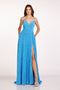 Abby Paris 90247 Sequin Sleeveless A-line Slit Gown