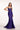 Strapless Beaded Fitted Slit Gown by Abby Paris 90251