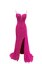 Glitter Sleeveless Slit Gown by Abby Paris – Style 90266