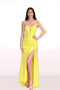 Glitter Sleeveless Slit Gown by Abby Paris – Style 90266