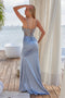 Nox Anabel A1593 Radiant Beaded Satin Gown with Slit
