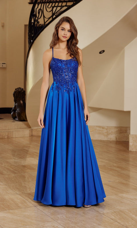 Nox Anabel A1725 Long Prom Gown with Elegant Silhouette