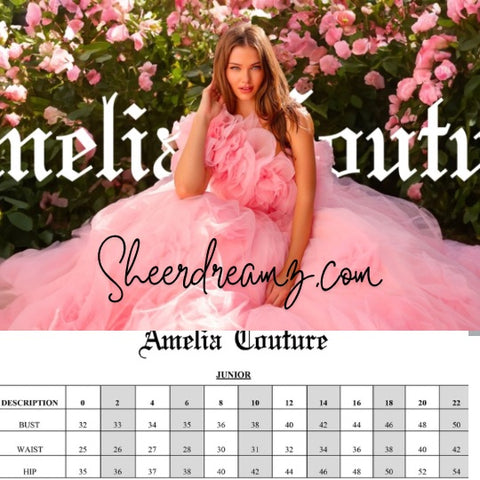 Strapless Appliqué Gown with Slit by Amelia Couture 8059