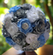 Bahama Quinceañera Bouquet in Blue Silver and White