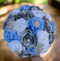 Bahama Quinceañera Bouquet in Blue Silver and White