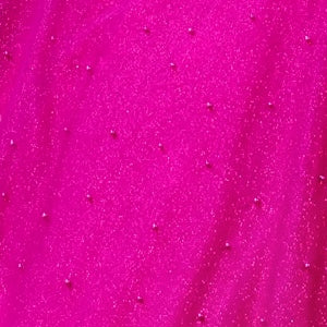 Eureka 9077 mesh fitted sheer corset gown — Berry