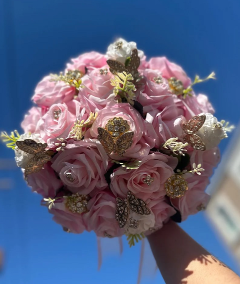 Blush Pink Quinceañera Bouquet