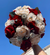 Bouquet in Dark Red and Ivory