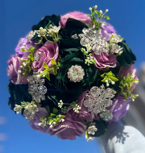 Bouquet in Emerald Enchanted Garden