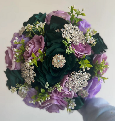 Bouquet in Emerald Enchanted Garden