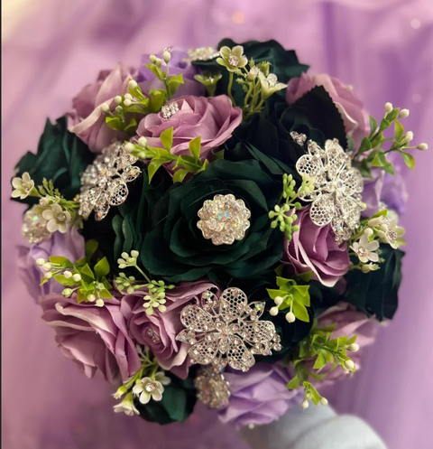 Bouquet in Emerald Enchanted Garden