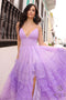 Nox Anabel Sleeveless Gown with Ombre Ruffles and Slit C1420