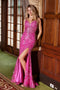 Nox Anabel C1612 Embroidered Beaded Tulle Corset Gown with Slit