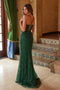 Nox Anabel C1616 Beaded Tulle Gown with Slit and Lace-Up Back