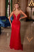 Nox Anabel C1632 Sleek Beaded Sleeveless Gown with Lace-Up Back
