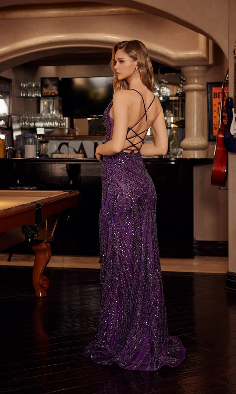 Nox Anabel C1836 Long Prom Gown with Elegant Silhouette