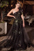 Ladivine CB157 Glitter One Shoulder A-line Gown