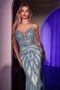 Ladivine CC0688 Strapless Beaded Mermaid Gown