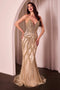 Ladivine CC0688 Strapless Beaded Mermaid Gown