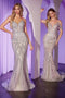 Ladivine CC0688 Strapless Beaded Mermaid Gown