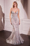 Ladivine CC2403 Sleeveless Beaded Mermaid Gown