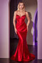 Ladivine CC4021 Heat Stone Satin Sleeveless Gown