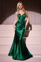 Ladivine CC4021 Heat Stone Satin Sleeveless Gown