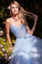 Ladivine CC415 Strapless Beaded Tulle Ball Gown