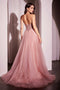 Ladivine CC415 Strapless Beaded Tulle Ball Gown