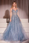 Ladivine CD786 Sleeveless Beaded A-line Gown